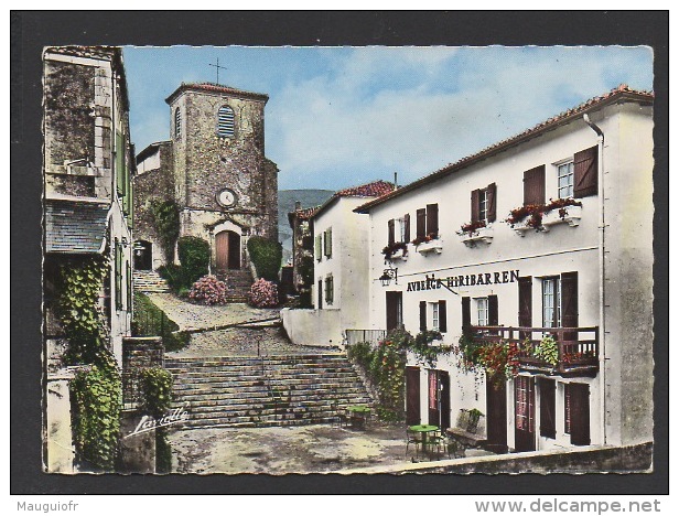 DF / 64 PYRENEES ATLANTIQUES / BIRIATOU / L'EGLISE ET L'AUBERGE HIRIBARREN - Biriatou