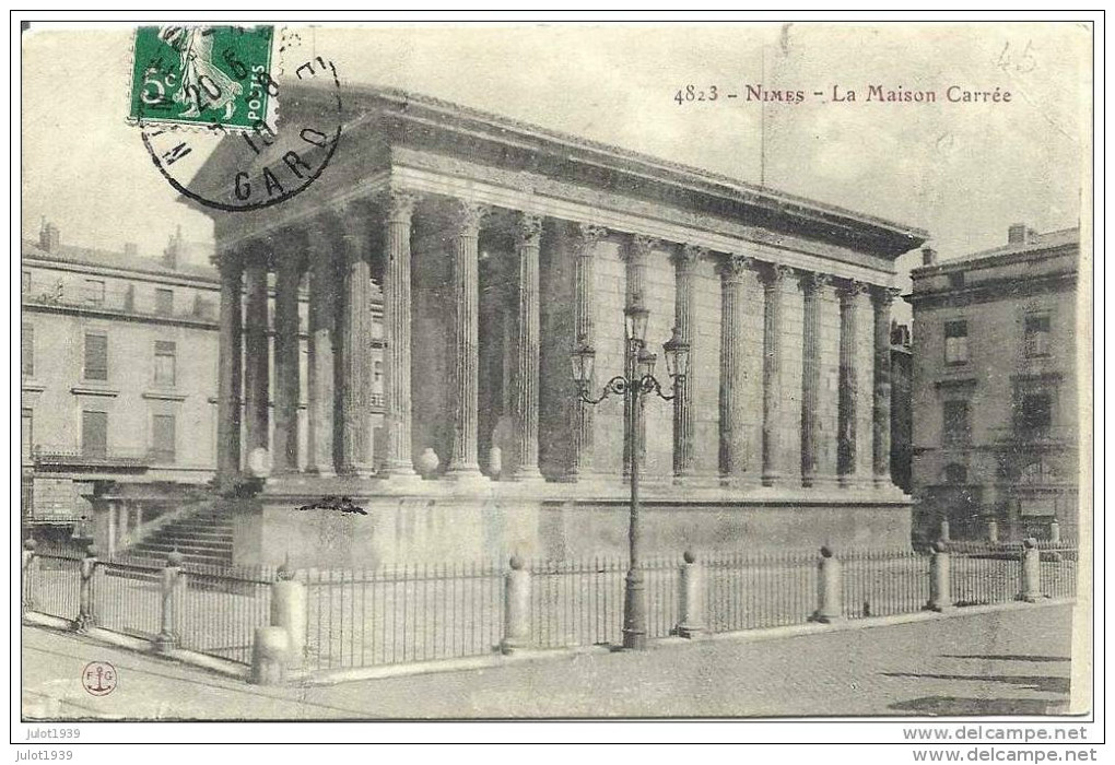 NIMES ..-- 30 . GARD ..-- Maison Carrée . 1910 Vers GUEUX . Voir Verso . - Nîmes