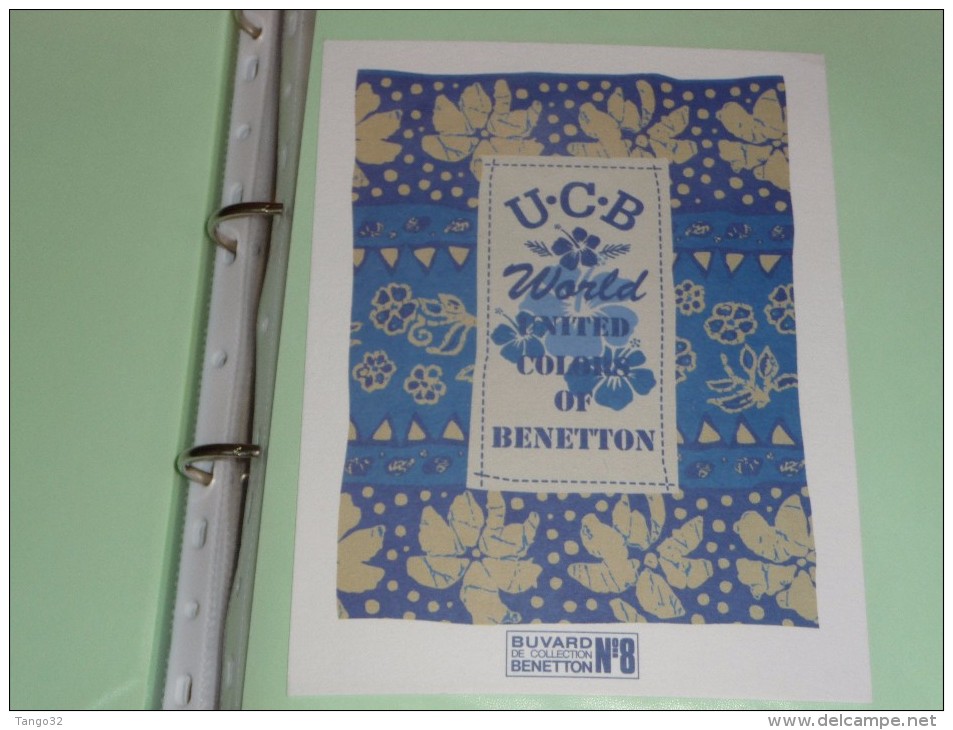 BUVARD COLLECTION    BENETTON  8 U C B  WORLD United Colors Of Benetton Italie - Cinéma & Theatre