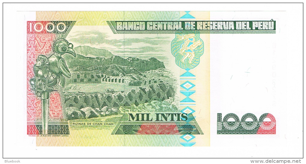 RB 1046 -  Peru 1000 Intis Banknote - Mint Condition - Pérou