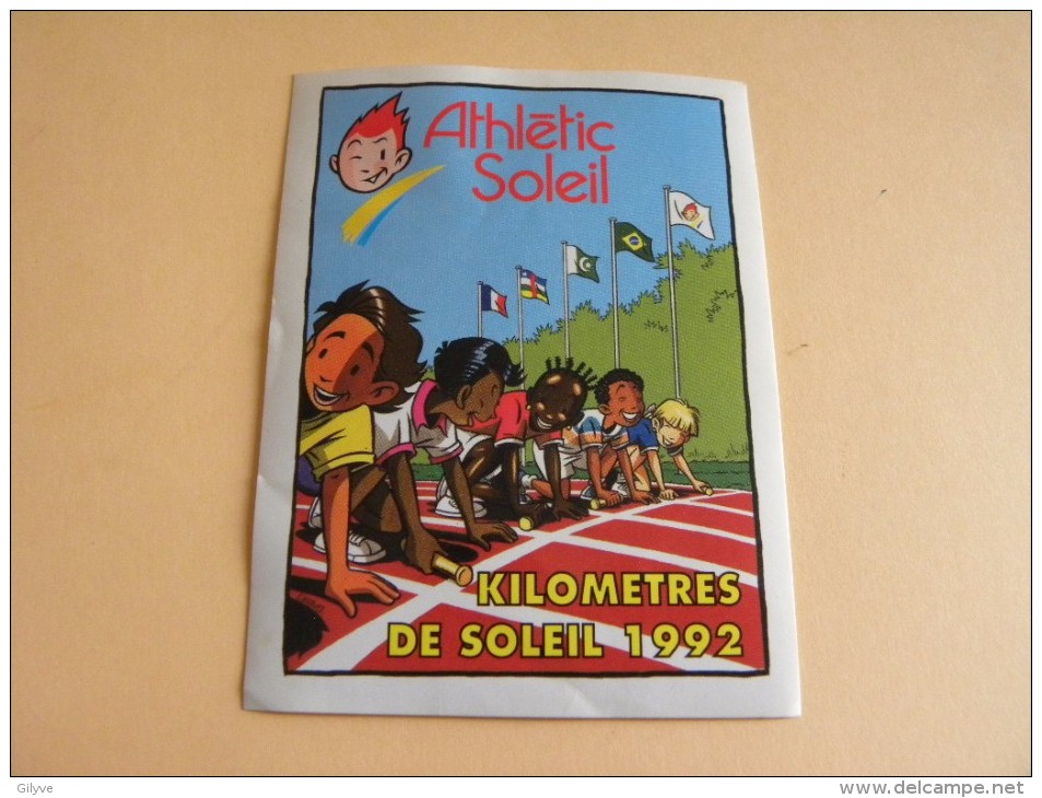 Autocollant, Sticker-  Athlétic Soleil  - Kilomètres De Soleil 1992 -              (507.P21) - Adesivi