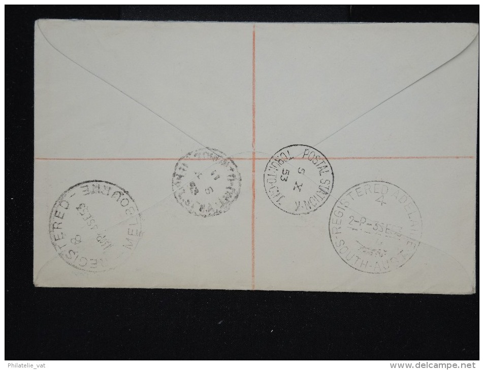 AUSTRALIE - Enveloppe En Recommandée De Adelaide Pour Toronto En 1953 - Aff Plaisant - à Voir P8652 - Covers & Documents