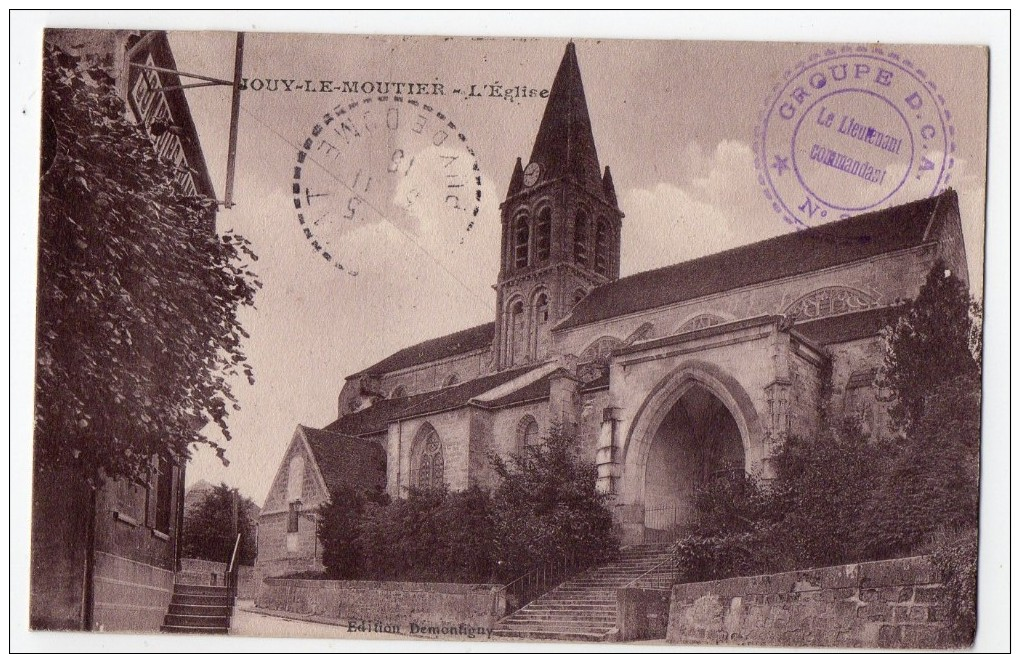 S1388 @ 95 @ JOUY LE MOUTIER @ BELLE CPA : L'EGLISE @ A VOIR !!! - Other & Unclassified