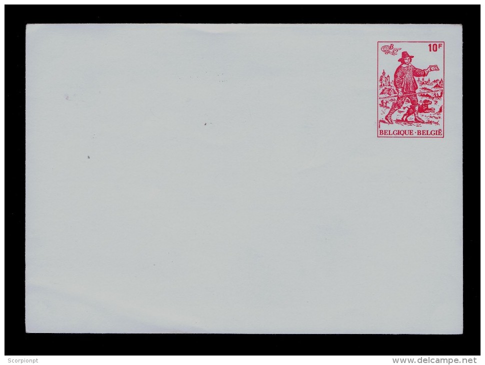 Old Postman Courrier Mail 1982 Cover Postal Stationery Belgique´82 Postes Dogs Chien Chase Sp3413 - Correo Postal