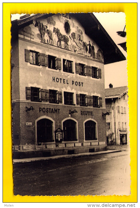 FOTOKARTE HOTEL POST - POSTAMT 6600 REUTTE TIROL ÖSTERREICH CARTE PHOTO Gevaert FOTOKAART             3997 - Reutte