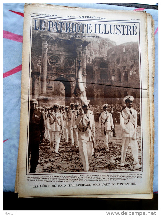 Le Patriote Illustré N°35 Du 27/08/1933 Beverloo Banneux Gand Loncin Kaaskerke Spa Tongerloo Fleurus Jette Heverlé - Collections