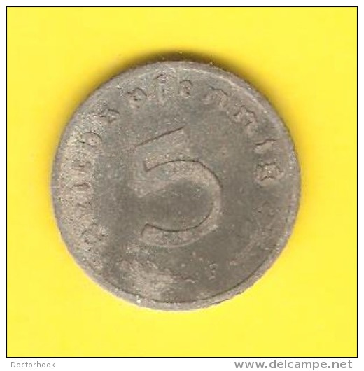 GERMANY  5 REICHSPFENNIG 1940 F (KM # 100) - 5 Reichspfennig