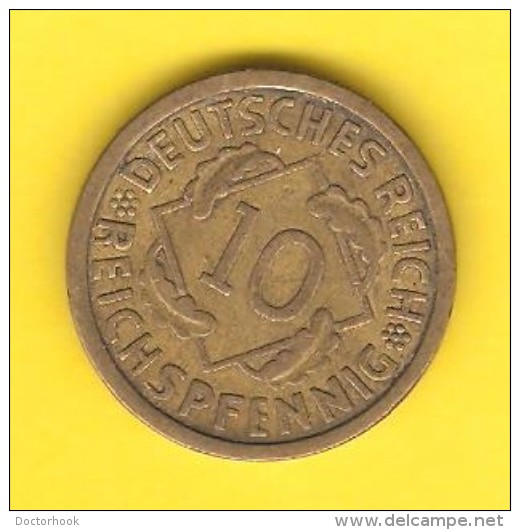 GERMANY  10 REICHSPFENNIG 1930 A (KM # 40) - 10 Renten- & 10 Reichspfennig