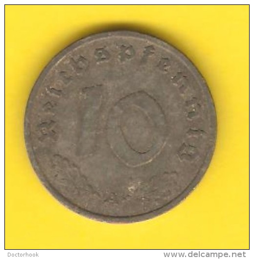 GERMANY  10 REICHSPFENNIG 1940 A (KM # 101) - 10 Reichspfennig