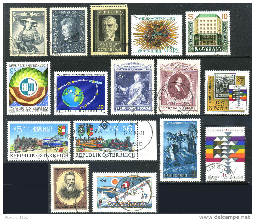 AUSTRIA - Used Stamps (2 Scans) - Collections