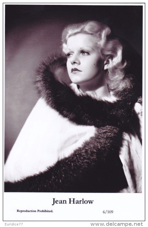 JEAN HARLOW - Film Star Pin Up - Publisher Swiftsure Postcards 2000 - Artiesten