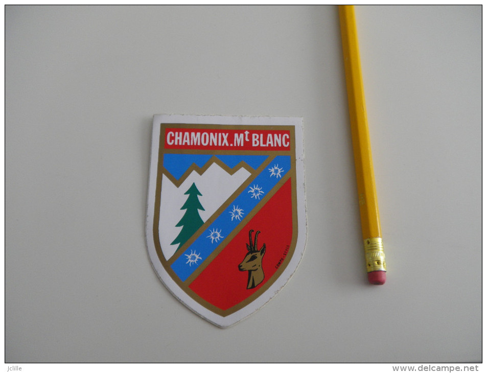 Autocollant  - Blason CHAMONIX MONT BLANC - Aufkleber