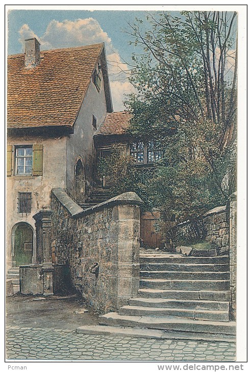 Rothenburg O.T.  Den.. Wohnung Des Stadtkirchners, Rein Photogr. Dreifarben-Lichtdruck-Kunstler-Postkarte - Rothenburg O. D. Tauber