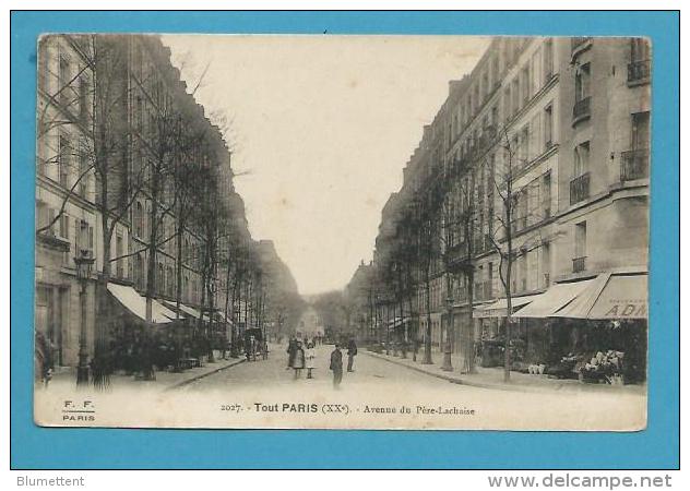 CPA TOUT PARIS 2027 - Avenue Du Père-Lachaise (XXè) Editeur FLEURY - Paris (20)