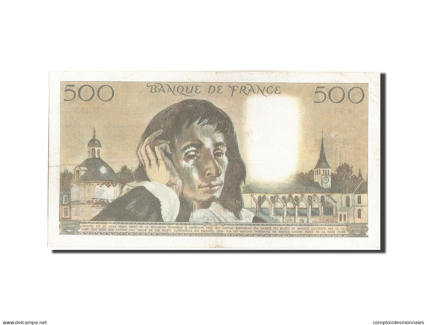 Billet, France, 500 Francs, 500 F 1968-1993 ''Pascal'', 1984, 1984-01-05, TTB+ - 500 F 1968-1993 ''Pascal''