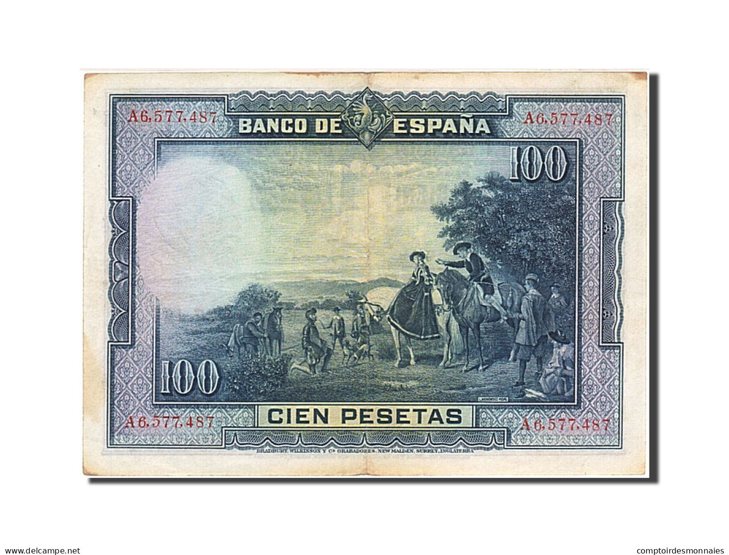 Billet, Espagne, 100 Pesetas, 1928, 1928-08-15, TTB - 100 Peseten