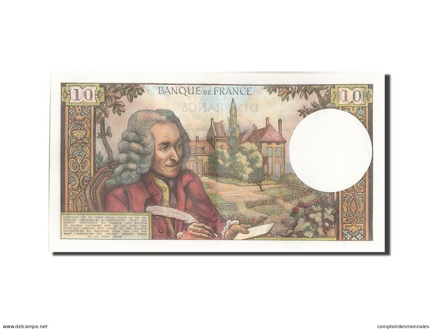 Billet, France, 10 Francs, 10 F 1963-1973 ''Voltaire'', 1970, 1970-07-02, SPL - 10 F 1963-1973 ''Voltaire''