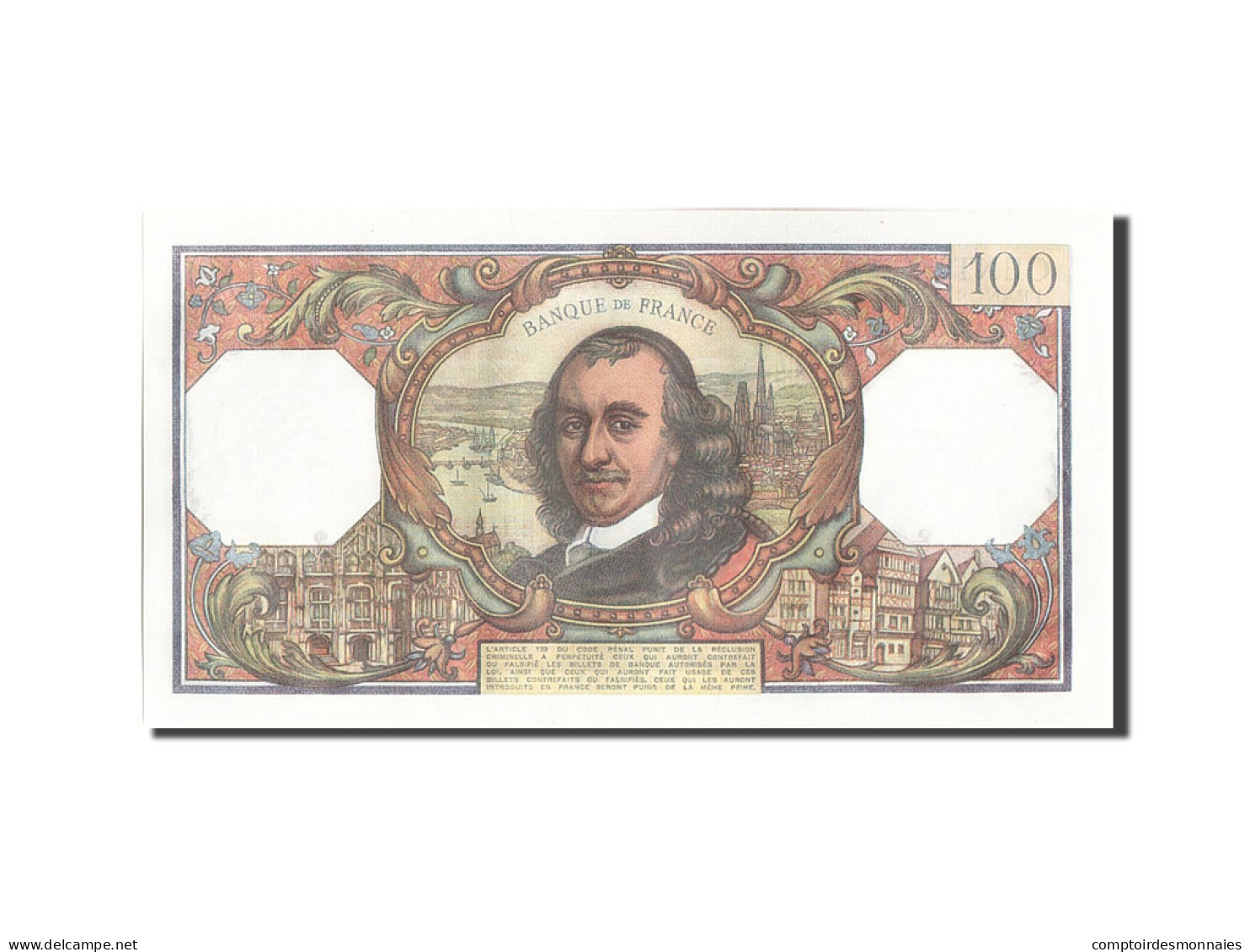 Billet, France, 100 Francs, 100 F 1964-1979 ''Corneille'', 1975, 1975-05-15 - 100 F 1964-1979 ''Corneille''