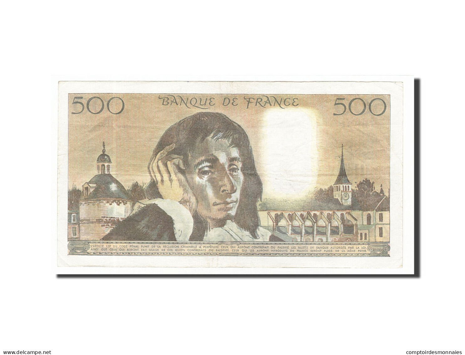 Billet, France, 500 Francs, 500 F 1968-1993 ''Pascal'', 1986, 1986-02-06, TB+ - 500 F 1968-1993 ''Pascal''