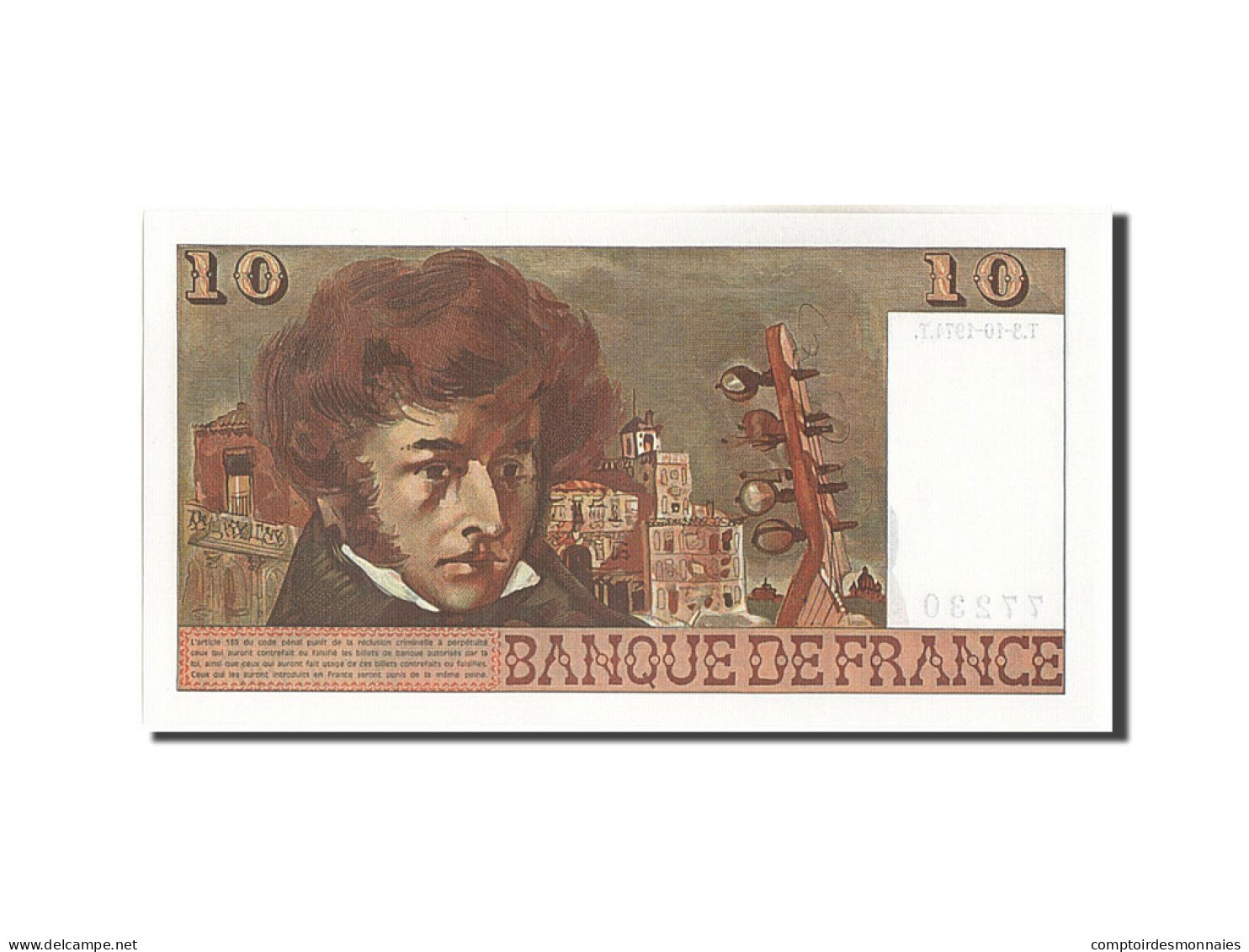 Billet, France, 10 Francs, 10 F 1972-1978 ''Berlioz'', 1974, 1974-10-03, NEUF - 10 F 1972-1978 ''Berlioz''