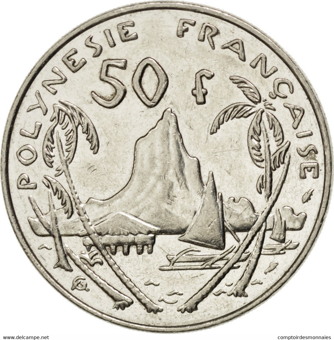 Monnaie, French Polynesia, 50 Francs, 1985, TTB, Nickel, KM:13, Lecompte:118 - Frans-Polynesië