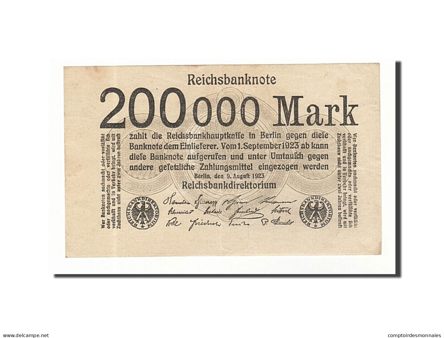 Billet, Allemagne, 200,000 Mark, 1923, SUP+ - Other & Unclassified