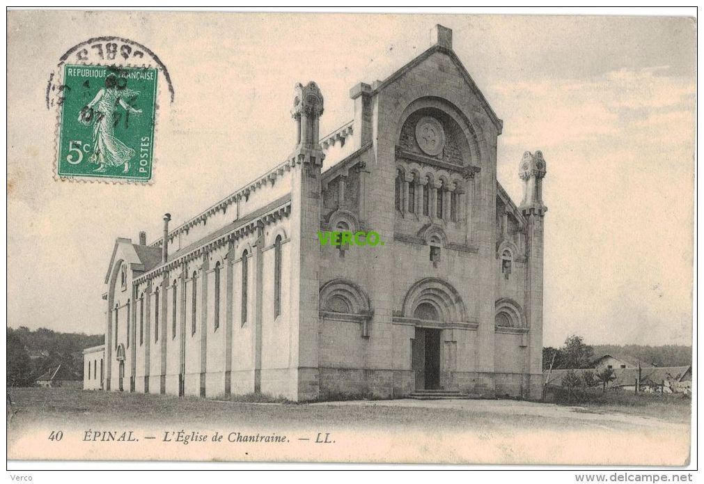 Carte Postale Ancienne De CHANTRAINE – L'EGLISE - Chantraine