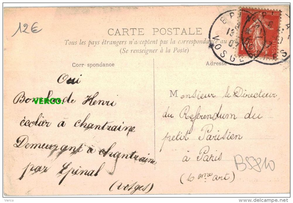 Carte Postale Ancienne De CHANTRAINE – L'EGLISE - Chantraine