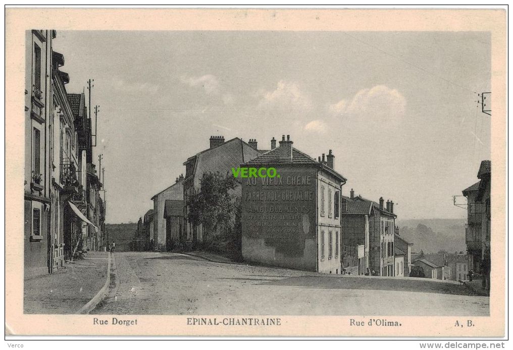 Carte Postale Ancienne De CHANTRAINE – RUE D'OLIMA - Chantraine