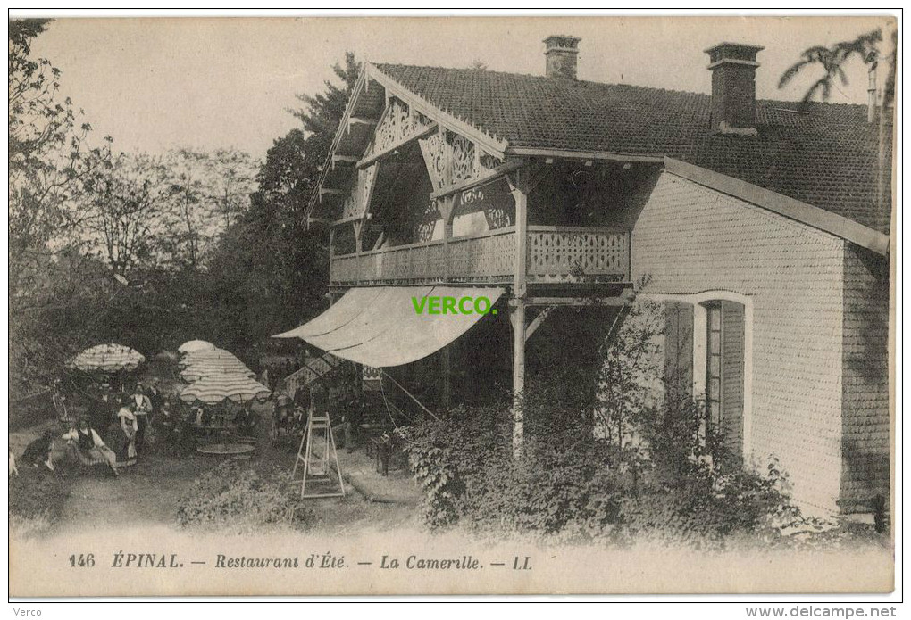 Carte Postale Ancienne De CHANTRAINE – RESTAURANT D'ETE – LA CAMERILLE - Chantraine