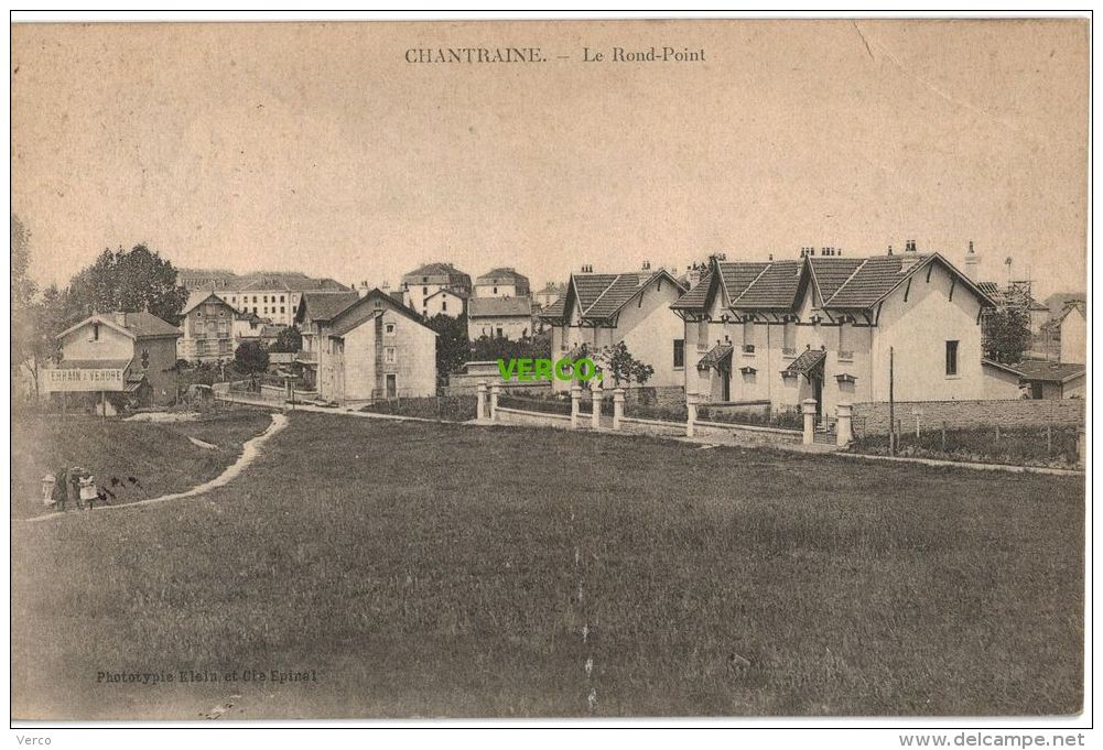 Carte Postale Ancienne De CHANTRAINE – LE ROND POINT - Chantraine