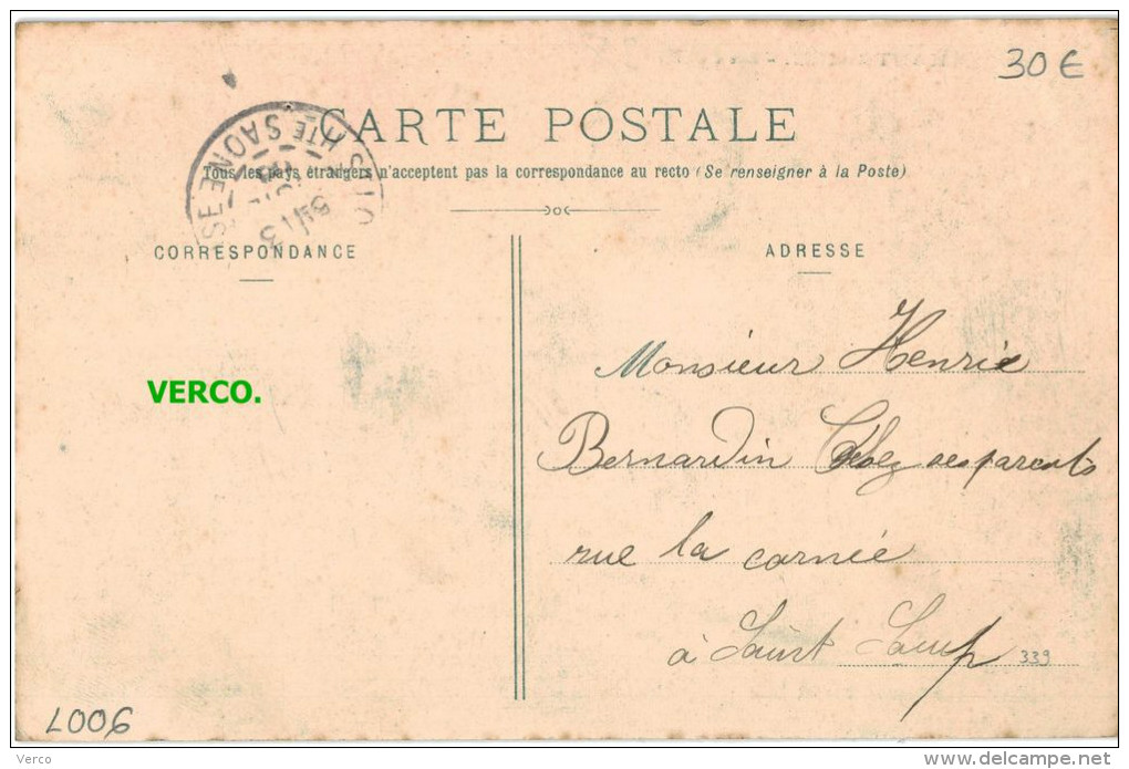 Carte Postale Ancienne De CHANTRAINE – RUE D'OLIMA - Chantraine