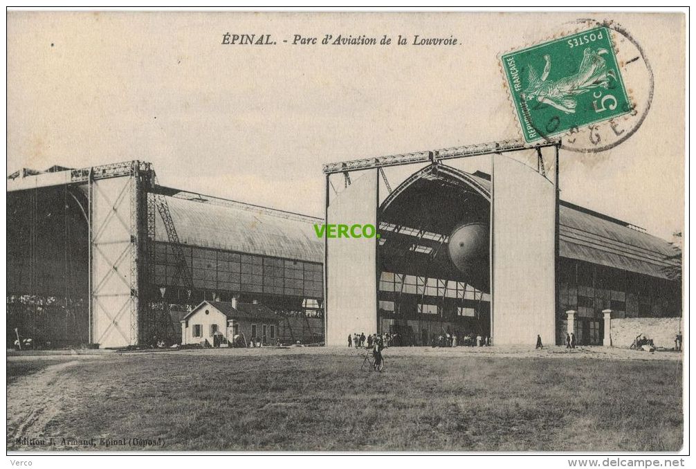 Carte Postale Ancienne De CHANTRAINE – PARC D'AVIATION DE LA LOUVROIE - Chantraine