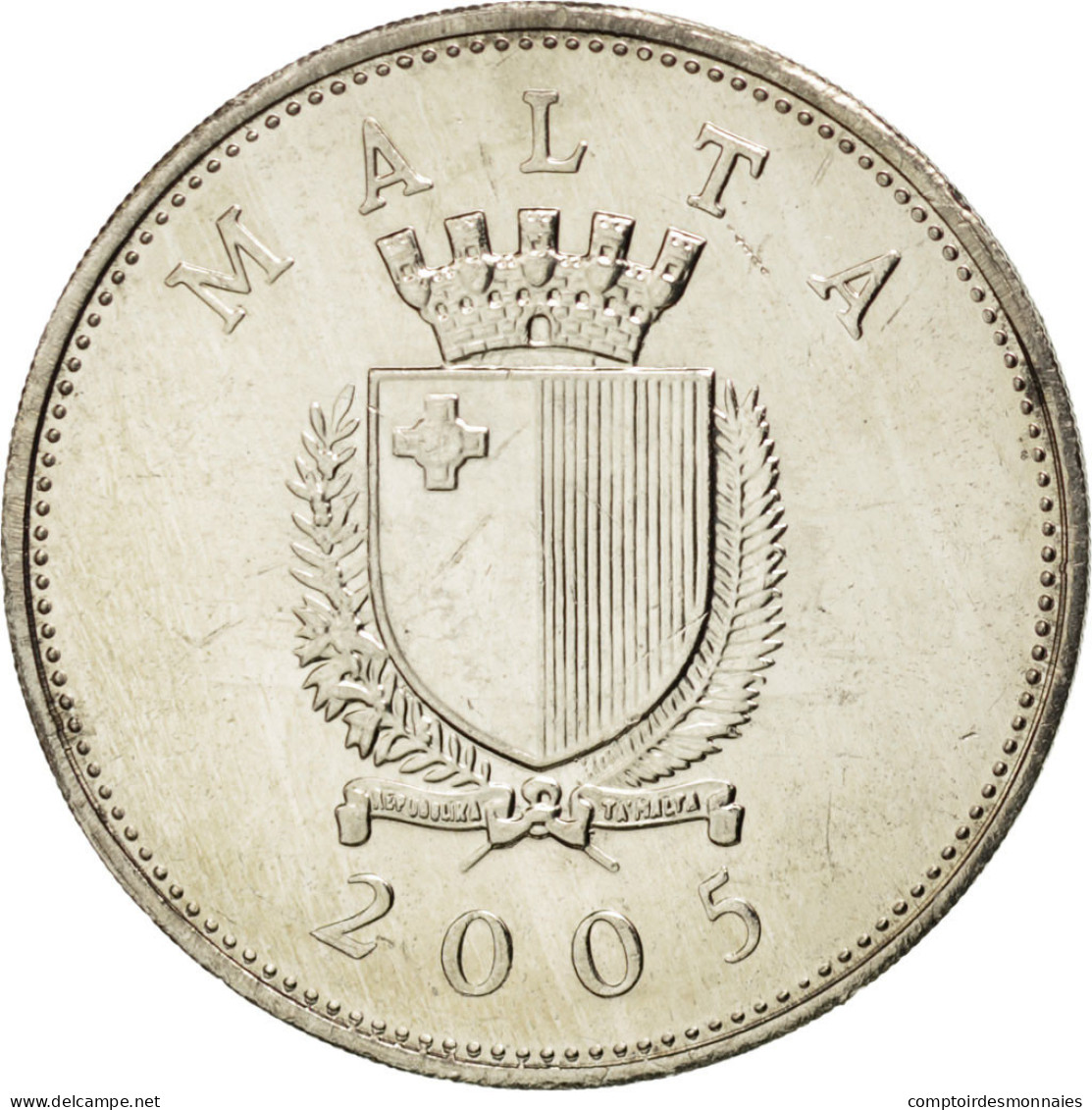 Monnaie, Malte, 25 Cents, 2005, SPL, Copper-nickel, KM:97 - Malta