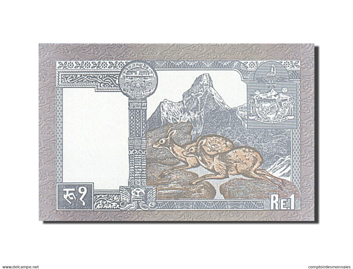 Billet, Népal, 1 Rupee, 1991, NEUF - Népal