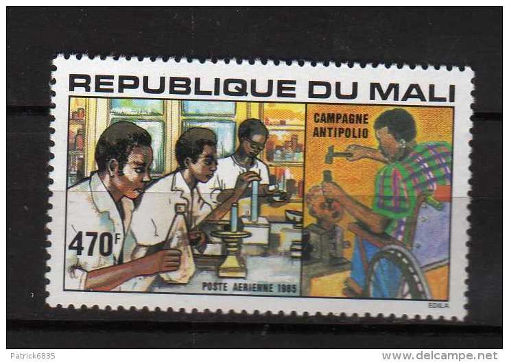 MALI **  -1985 - Campagne Antipolio  Timbre Aérien PA. Yvert 502 - Mali (1959-...)