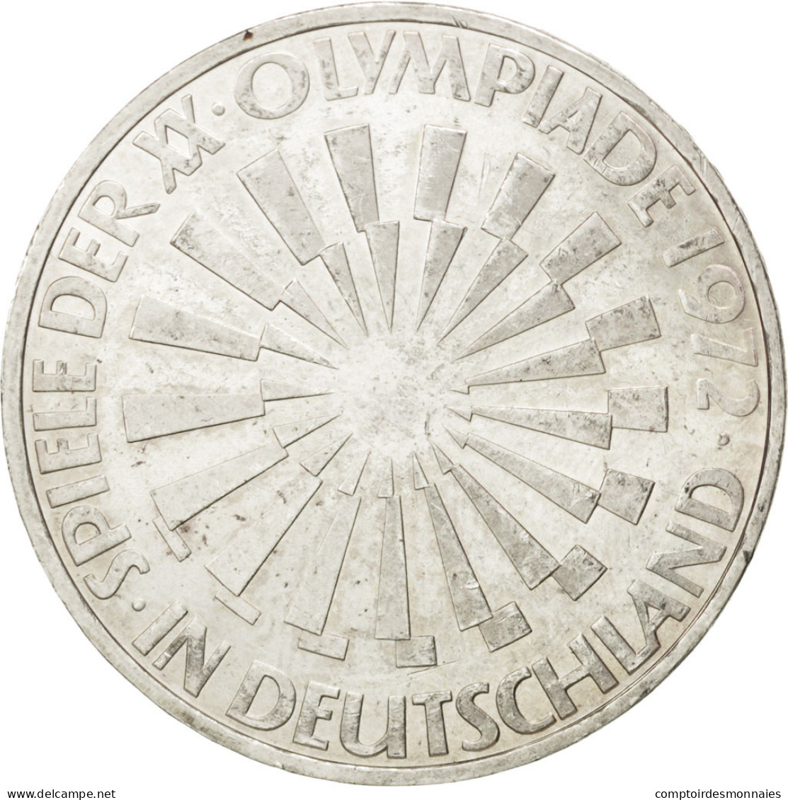 Monnaie, République Fédérale Allemande, 10 Mark, 1972, Karlsruhe, SPL - Sonstige & Ohne Zuordnung