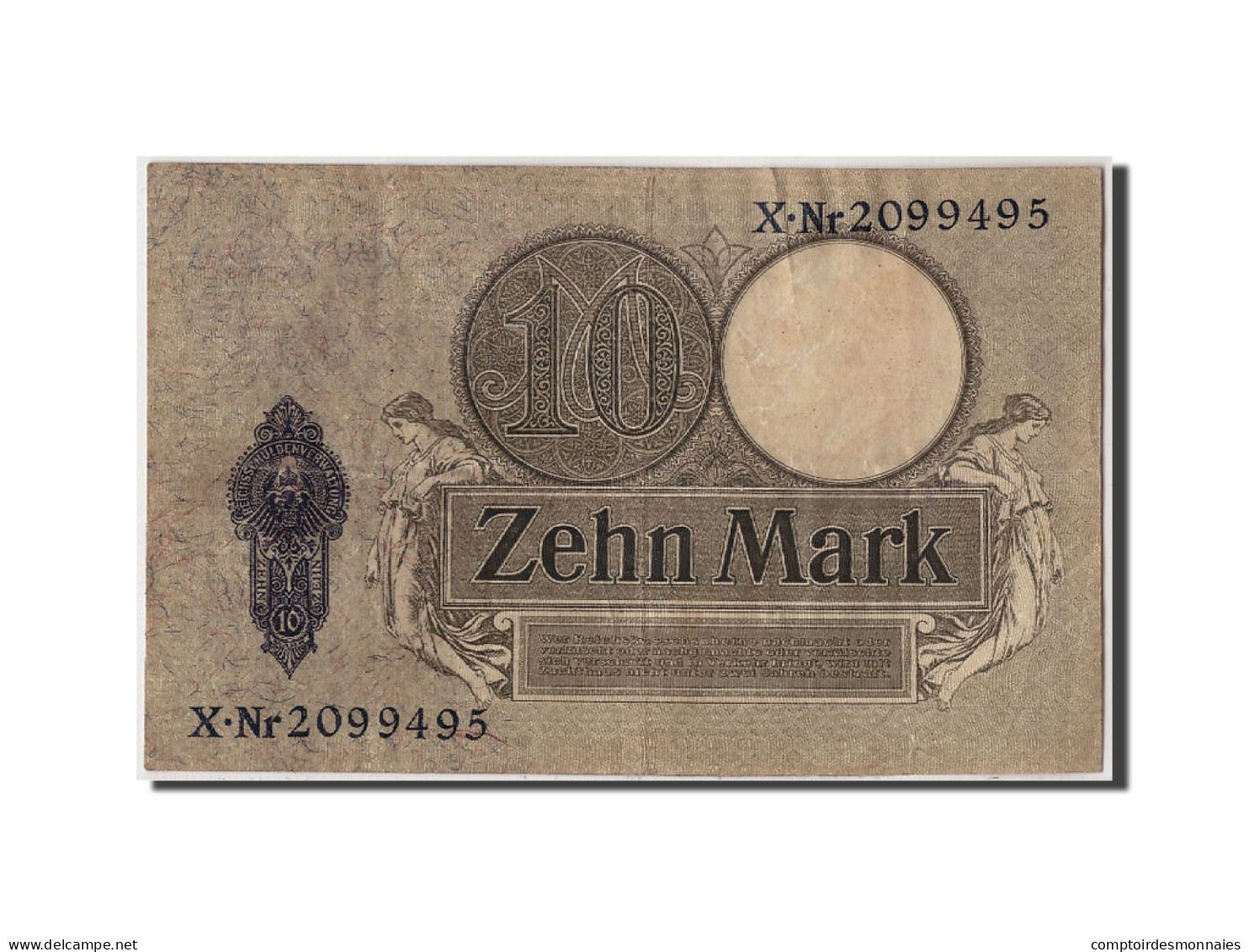 Billet, Allemagne, 10 Mark, 1906, 1906-10-06, TTB - 10 Mark