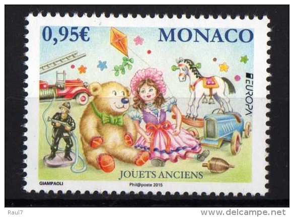 MONACO - 2015 - Anciens Jouets, Poupées, Nounours, Europa 2015 - 1v Neufs // Mnh - Unused Stamps