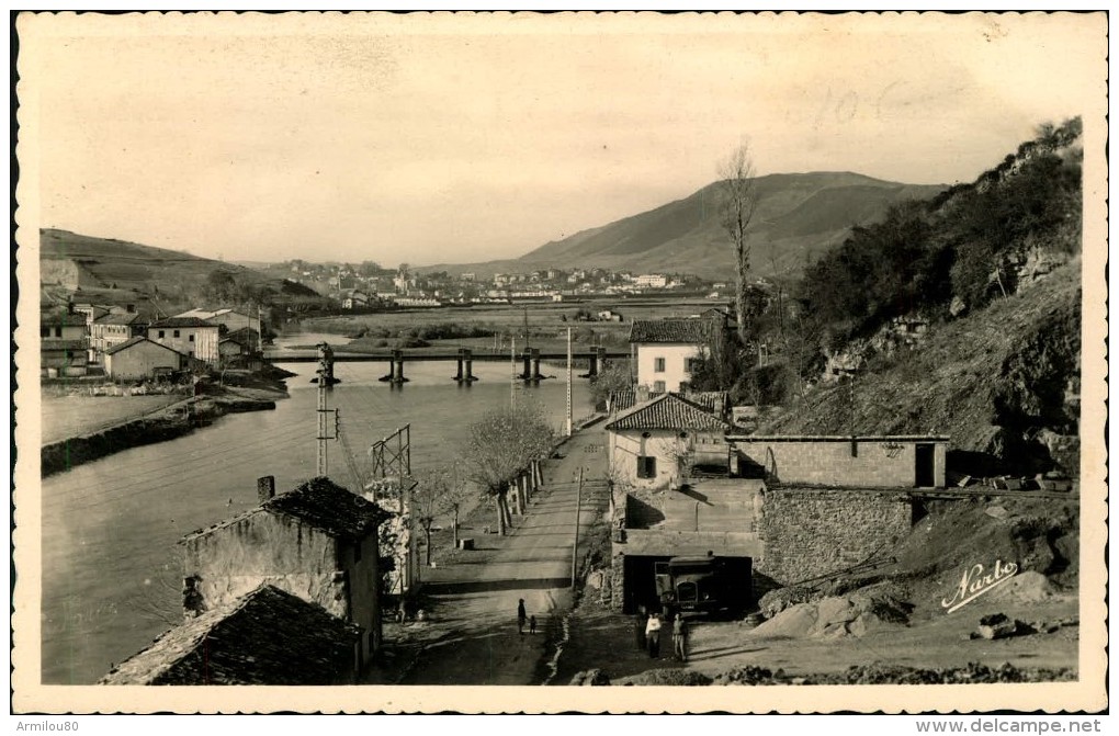 N°792  LLL 64  BEHOBIE LA BIDASSOA ET LE PONT INTERNATIONAL AU FOND IRUN - Béhobie