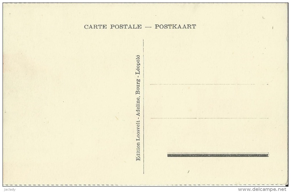 Bourg - Léopold -- L' Eglise  Et  La  Poste.     (2 Scans) - Leopoldsburg