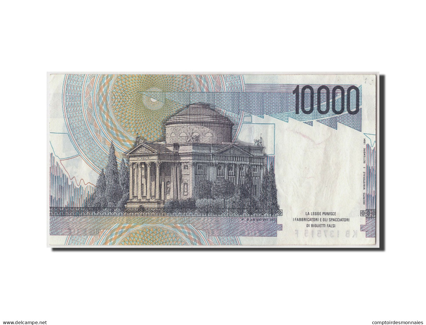 Billet, Italie, 10,000 Lire, 1984, 1984-09-03, TTB+ - 10000 Lire