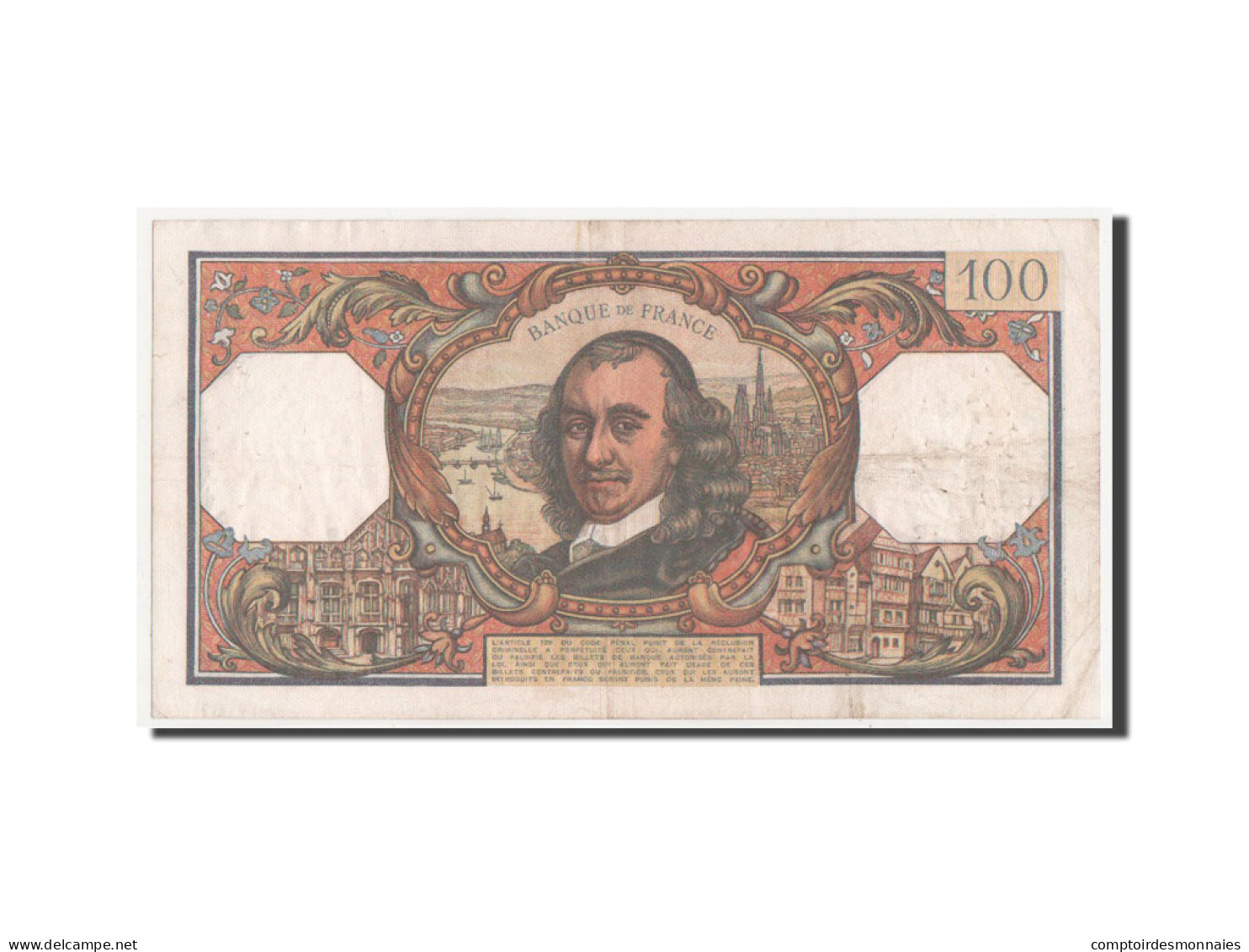 Billet, France, 100 Francs, 100 F 1964-1979 ''Corneille'', 1967, TTB+ - 100 F 1964-1979 ''Corneille''