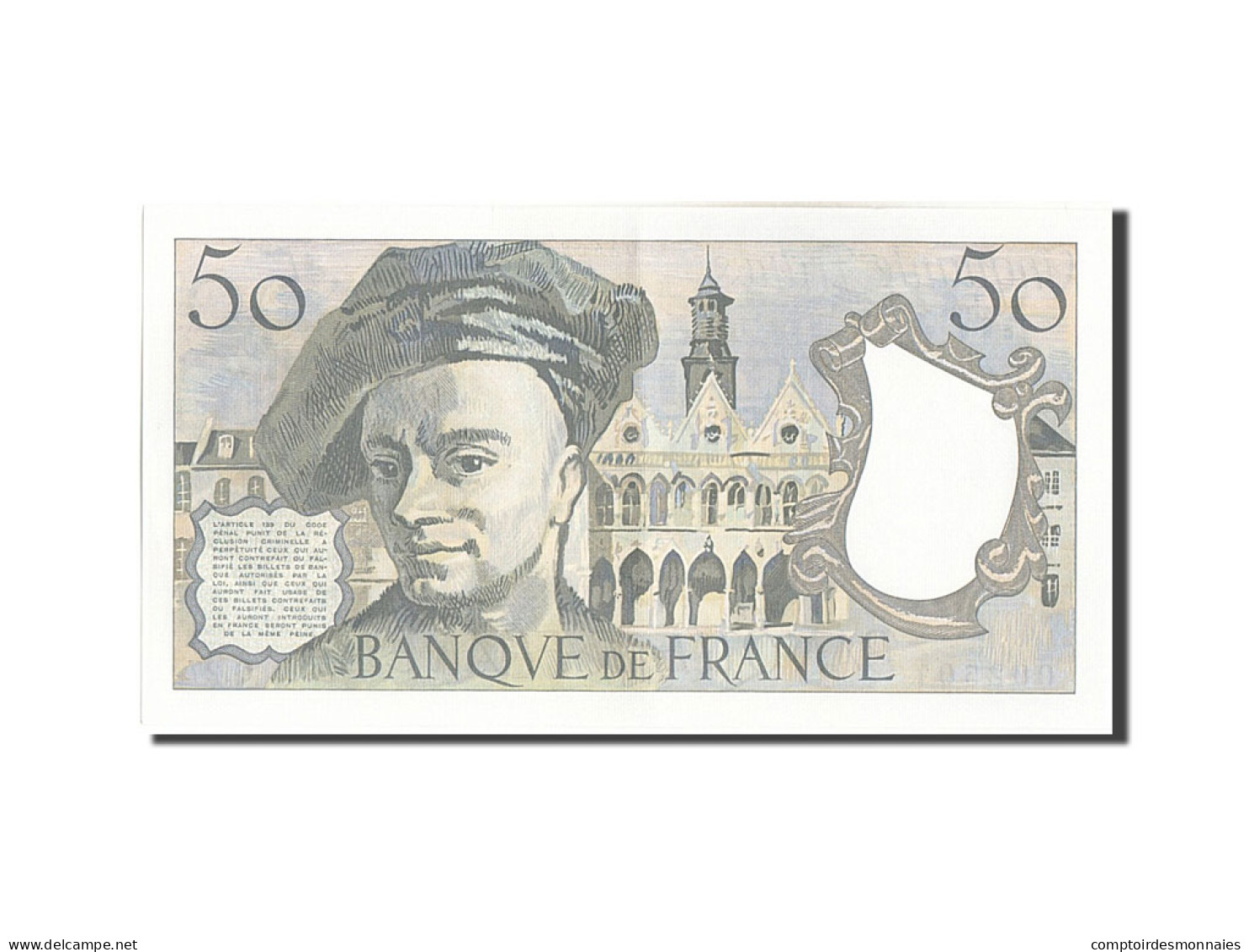 France, 50 Francs, 50 F 1976-1992 ''Quentin De La Tour'', 1982, 1982, SPL - 50 F 1976-1992 ''quentin De La Tour''