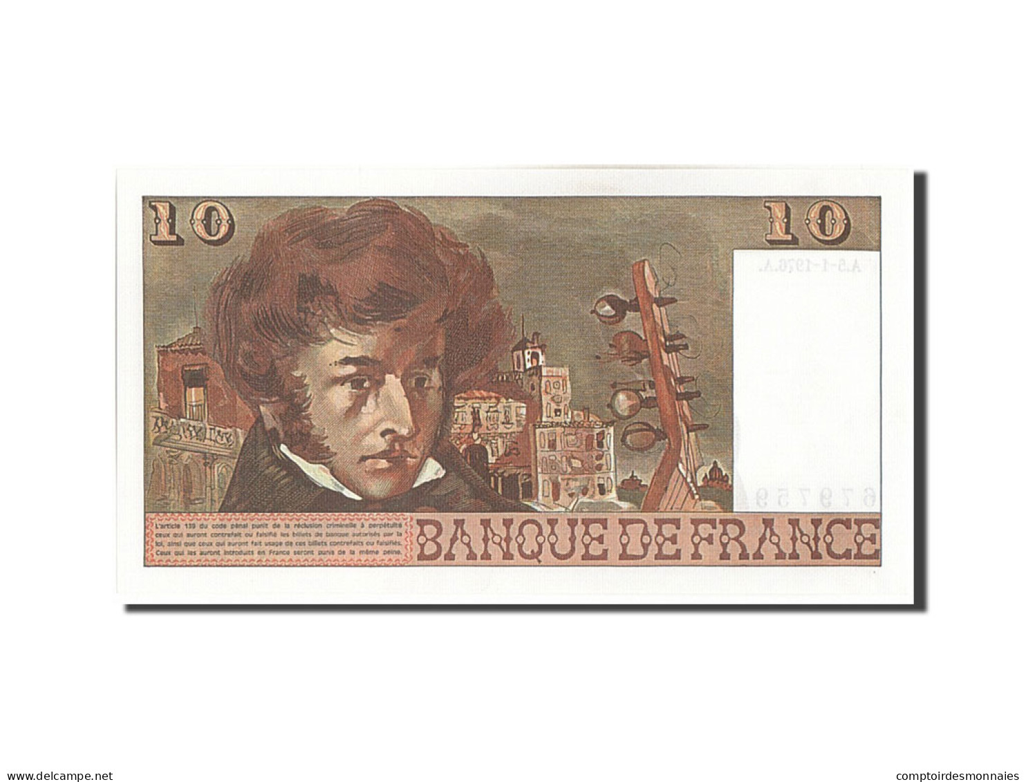 Billet, France, 10 Francs, 10 F 1972-1978 ''Berlioz'', 1976, 1976-01-05, SPL - 10 F 1972-1978 ''Berlioz''