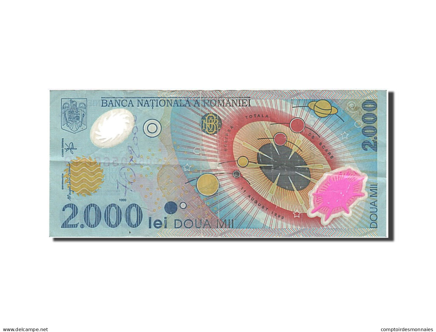 Billet, Roumanie, 2000 Lei, 1999, 1999-08-11, B - Roemenië