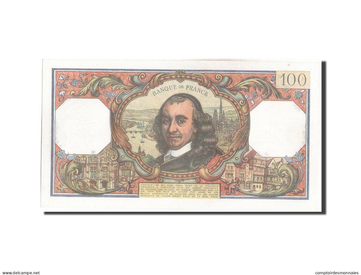 Billet, France, 100 Francs, 100 F 1964-1979 ''Corneille'', 1978, 1978-11-02 - 100 F 1964-1979 ''Corneille''