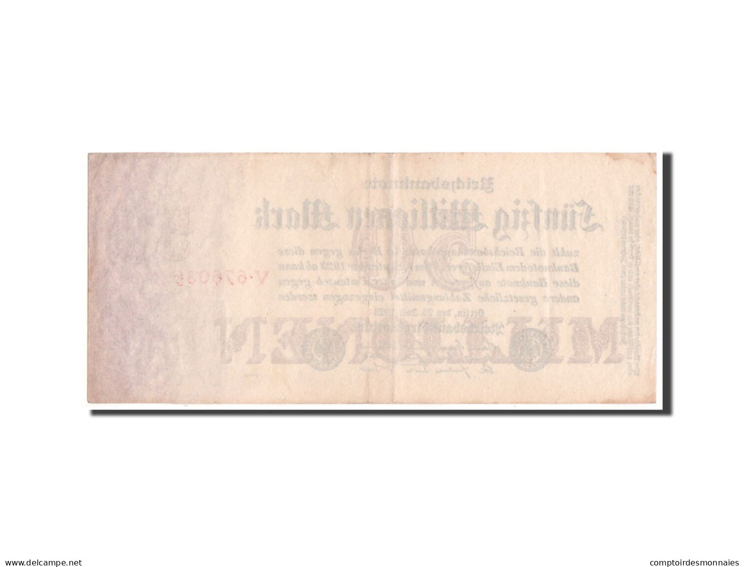 Billet, Allemagne, 50 Millionen Mark, 1923, TTB - 50 Millionen Mark
