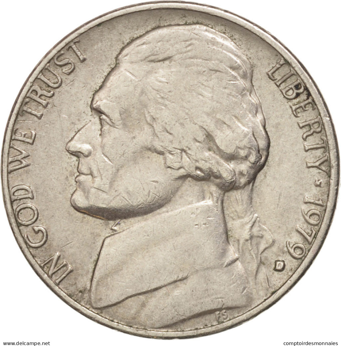 Monnaie, États-Unis, Jefferson Nickel, 5 Cents, 1979, U.S. Mint, Denver, TTB+ - 1938-…: Jefferson