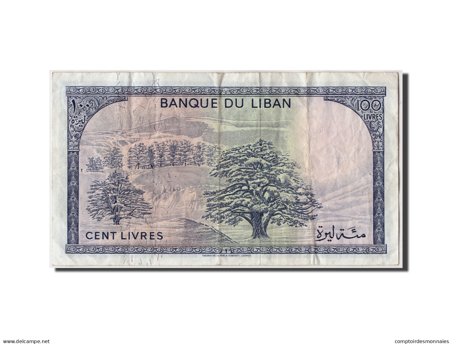 Billet, Lebanon, 100 Livres, 1977, TB+ - Libanon
